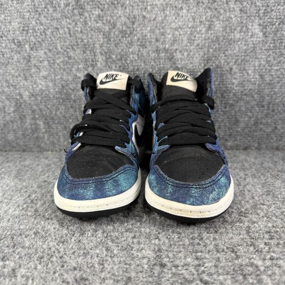 Jordan 1 Retro High Tie Dye PS 11C Shoes Blue White Athletic Sneakers - Picture 3 of 10
